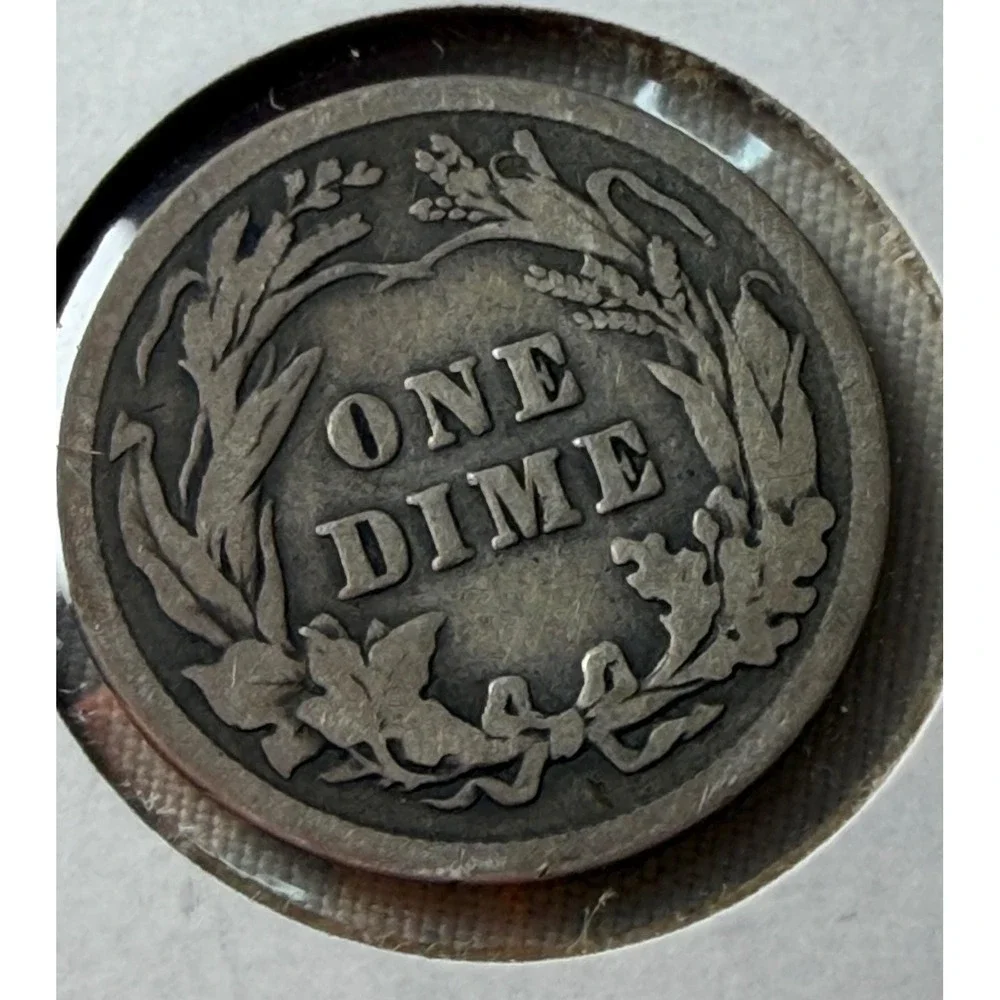Lot of 6 Barber Silver Dimes 1902-O 1905-S 1909 1911 1912-S 1914-P US Coins